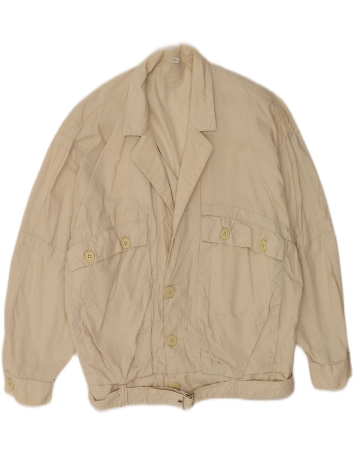 Kurtka Bomber Męska Swinger Batwing UK 44 2XL Beżowa Bawełna