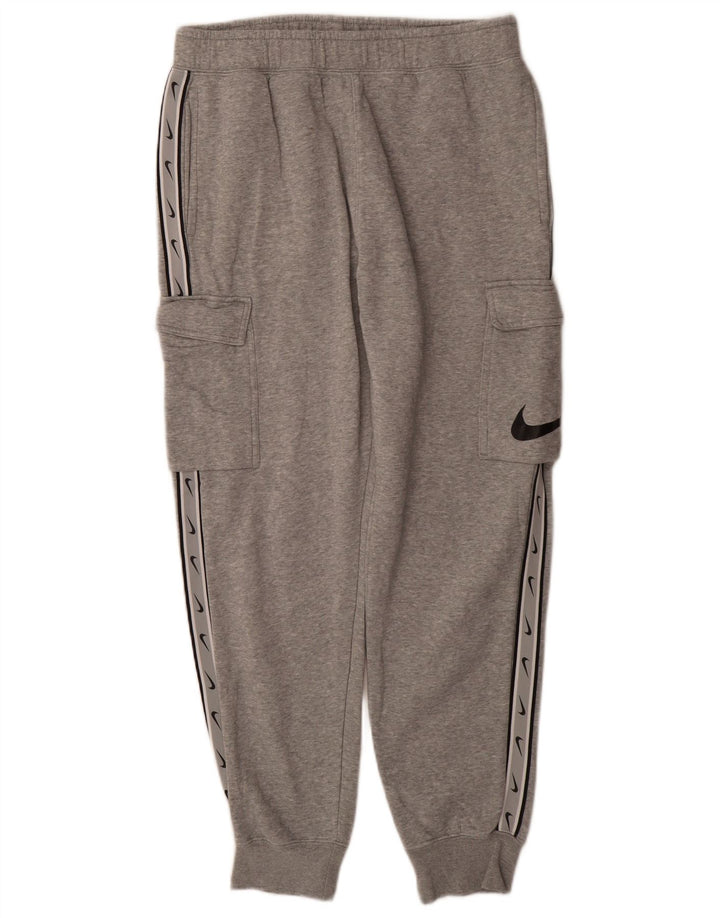 Męskie spodnie dresowe Nike Graphic Cargo Joggers, średnioszare, nakrapiane