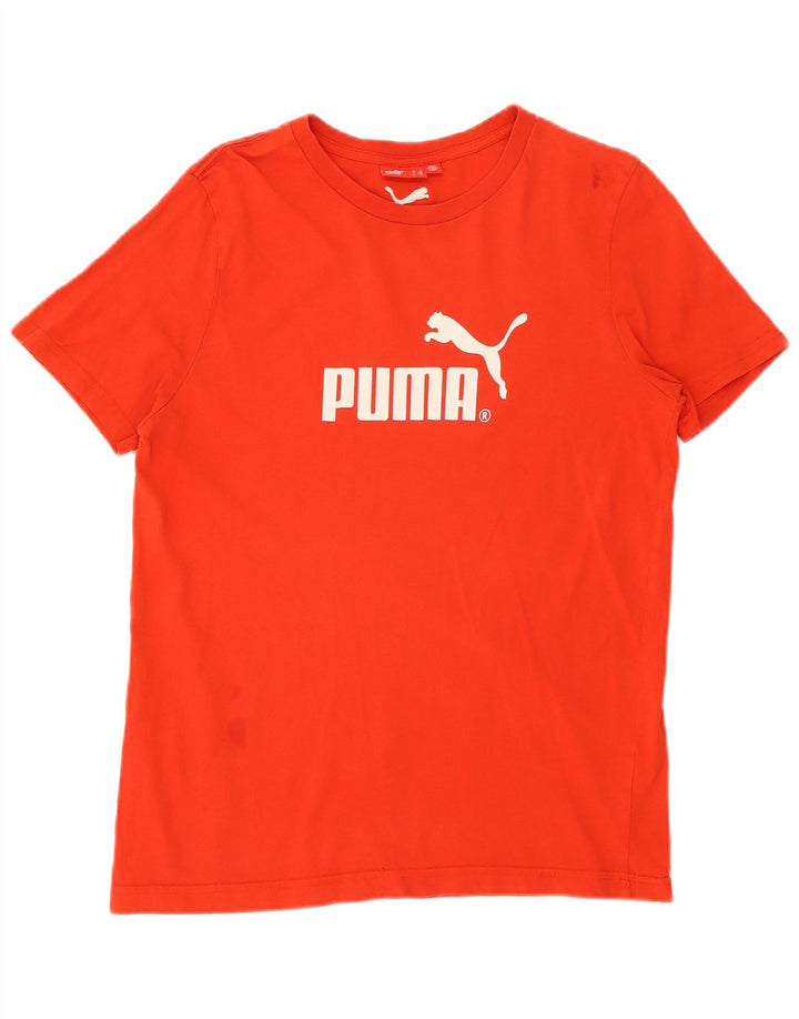 Męski T-shirt z grafiką Puma, średni czerwony
