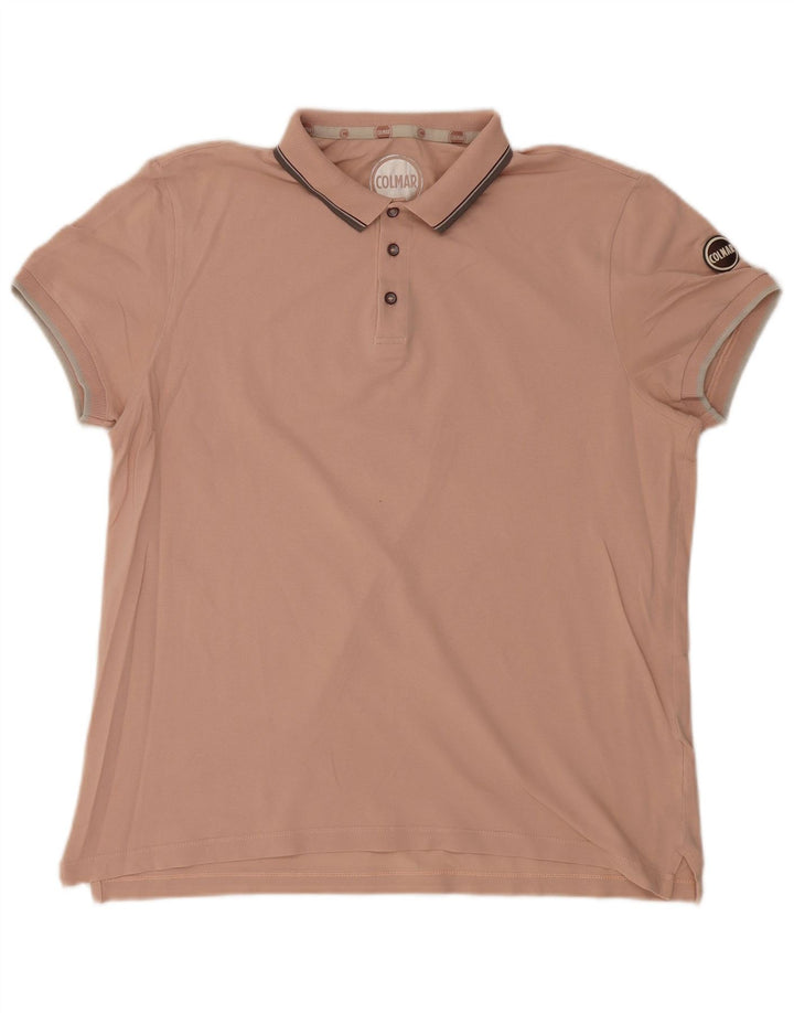 COLMAR Mens Polo Shirt 2XL Pink Cotton