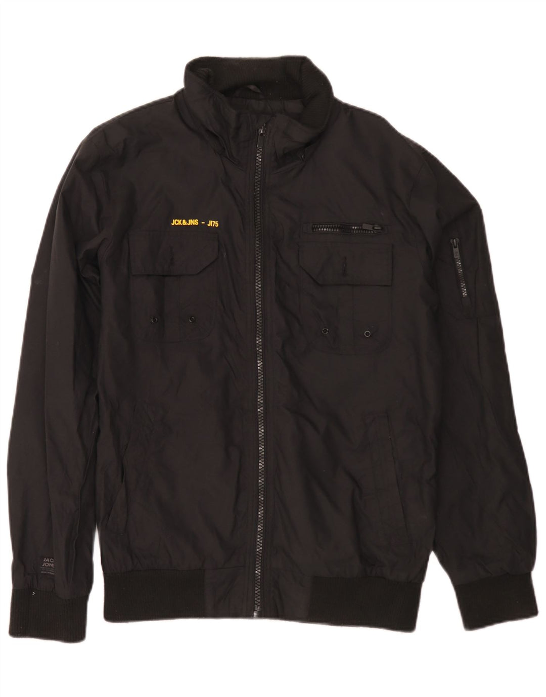 Męska kurtka bomber Jack & Jones UK 38, średni czarny nylon
