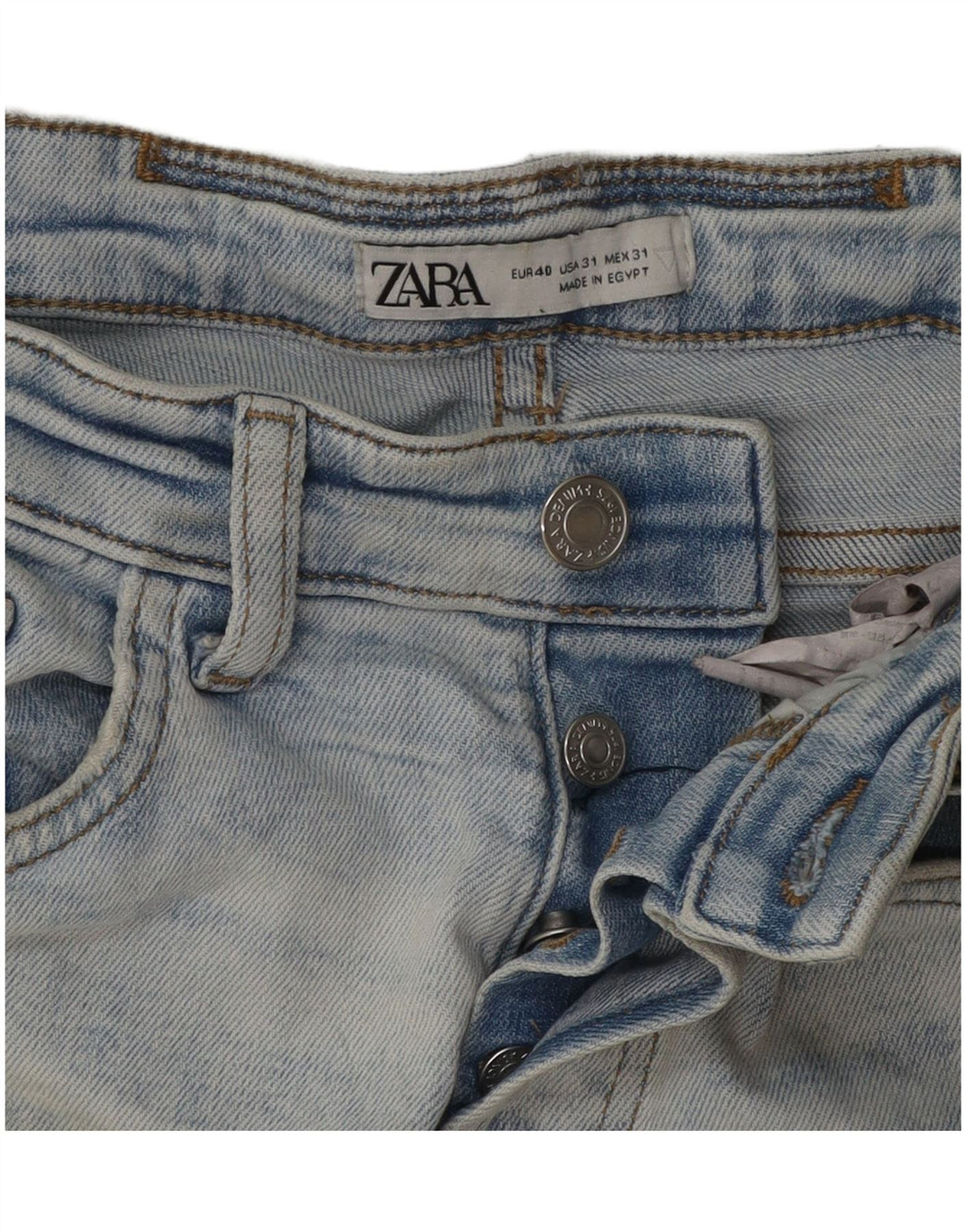 Męskie jeansy rurkowe Zara w trudnej sytuacji EU 40 Medium W31 L29 Niebieskie