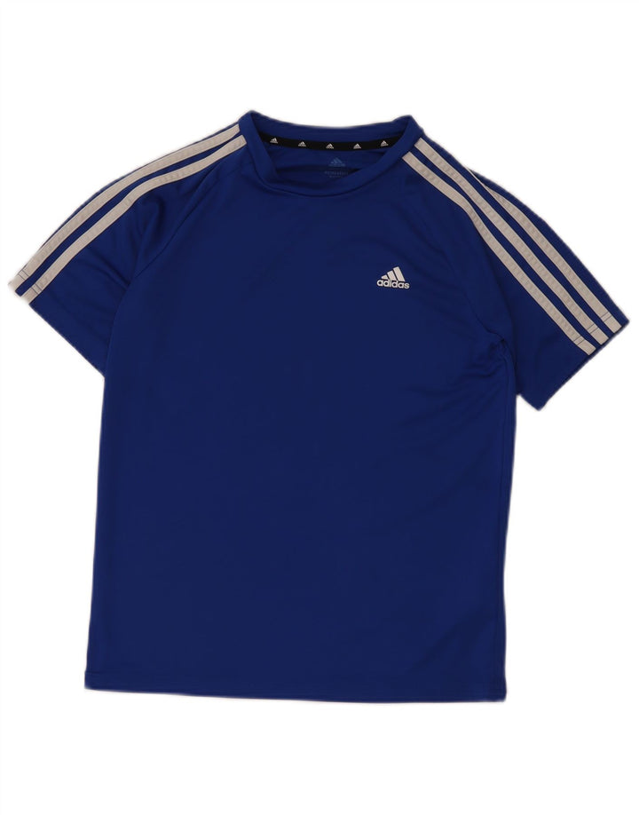 Chłopięcy t-shirt ADIDAS Aeroready 13-14 lat, niebieski poliester