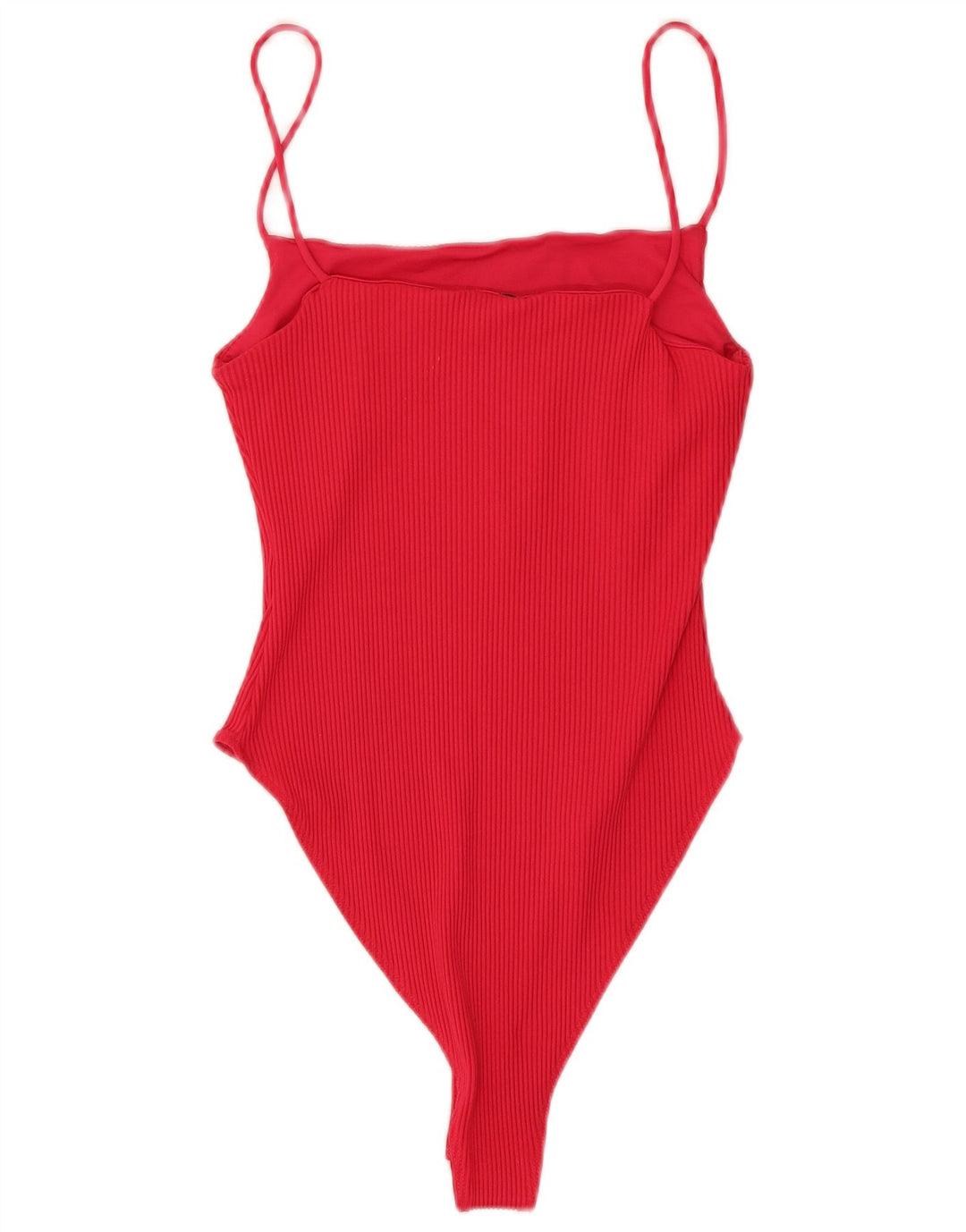 Body damskie Zara UK 12, średni czerwony poliamid