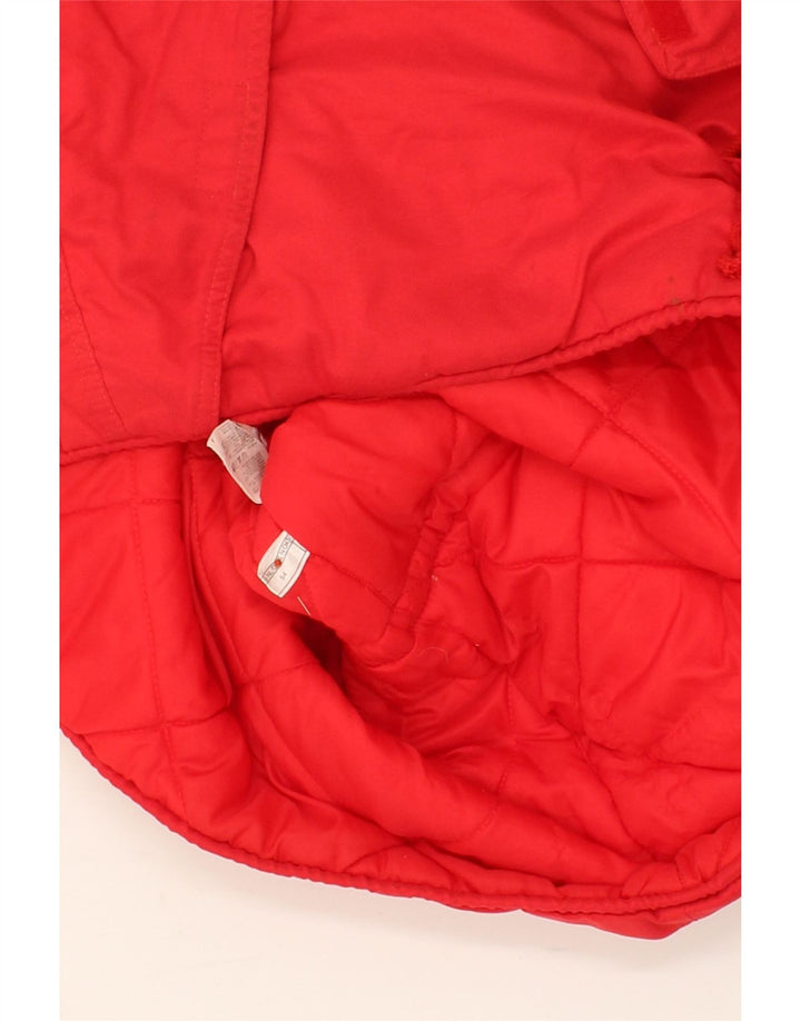 BELFE Mens Hooded Windbreaker Jacket IT 54 2XL Red Vintage Belfe and Second-Hand Belfe from Messina Hembry 