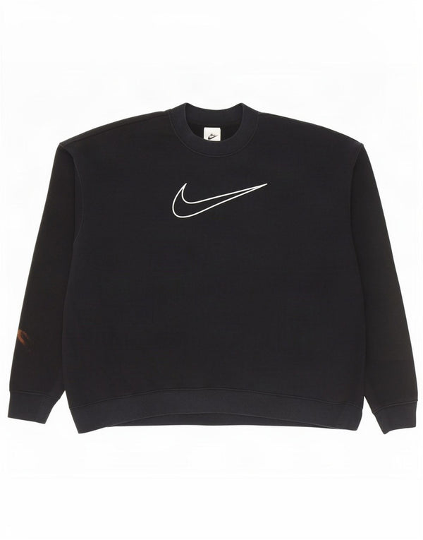 Męska bluza Nike Dri Fit z grafiką, duża, czarna, bawełniana
