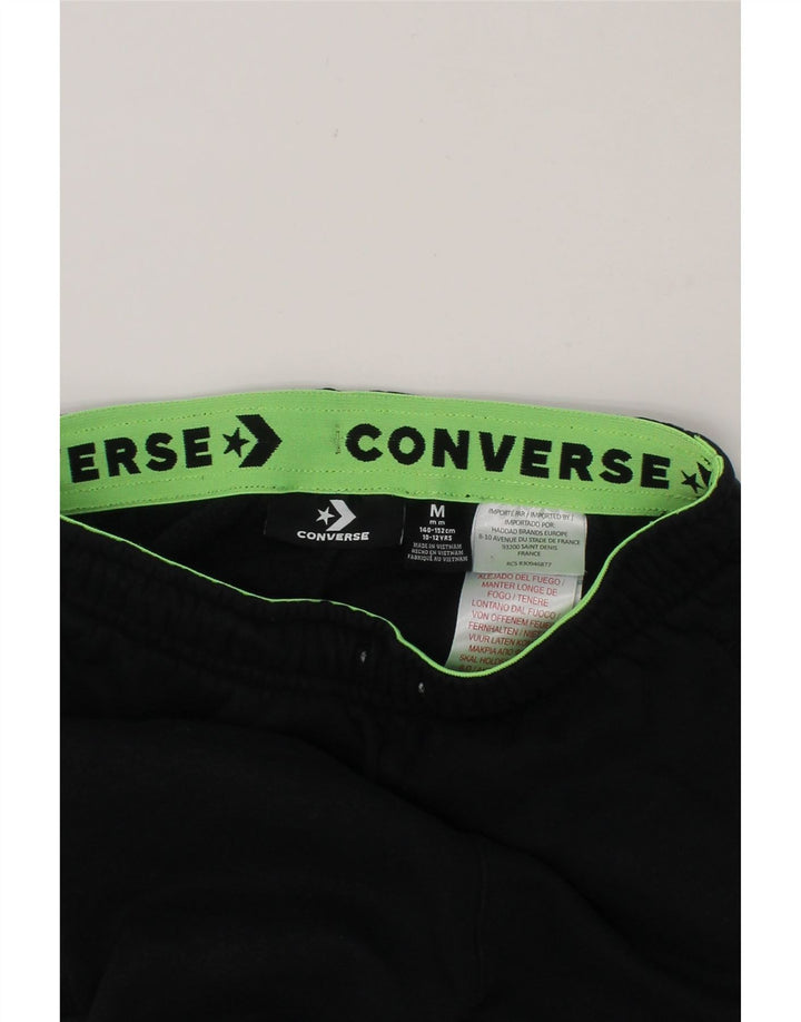 CONVERSE Boys Tracksuit Trousers Joggers 10-11 Years Medium  Black Cotton Vintage Converse and Second-Hand Converse from Messina Hembry 