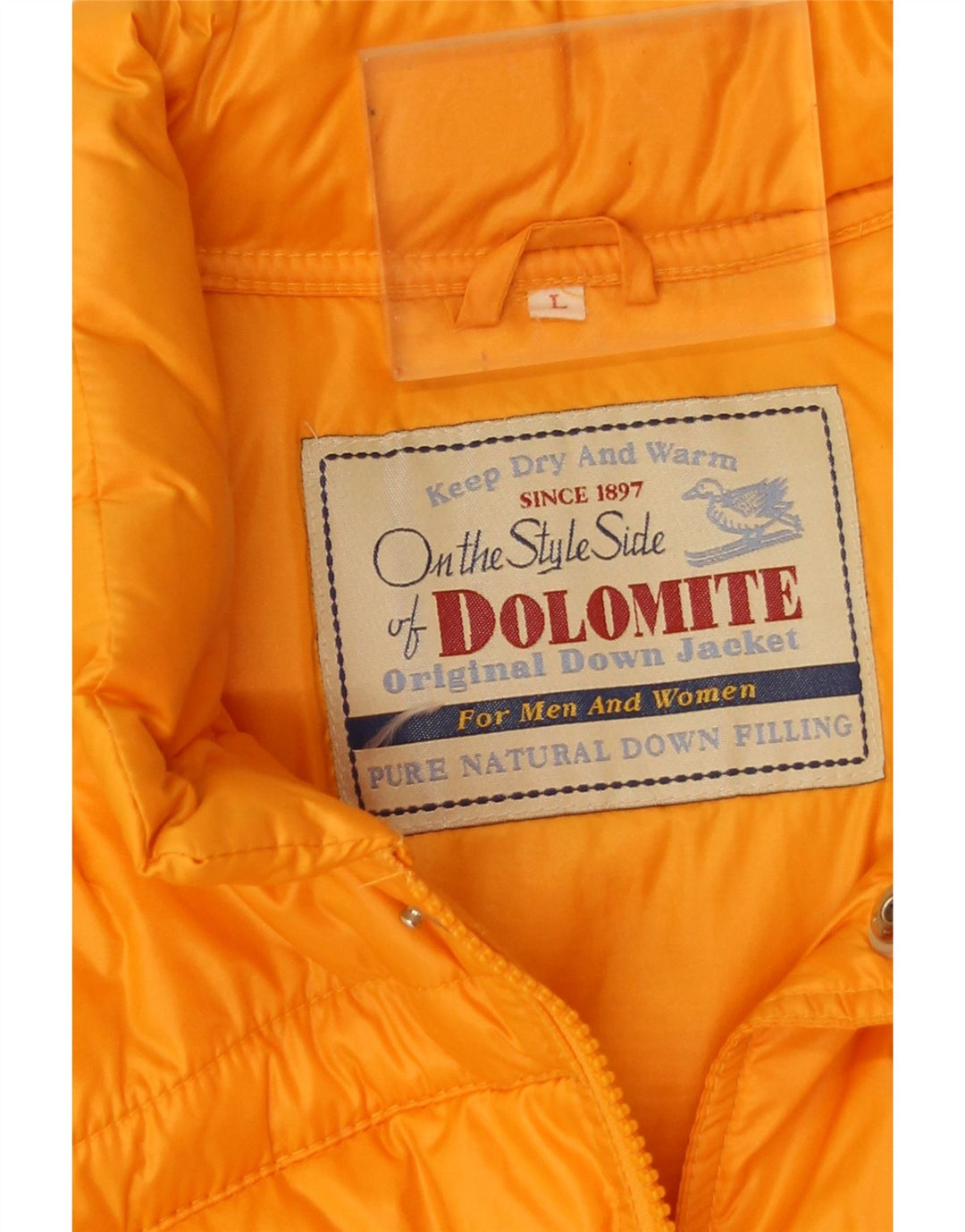 Męska wyściełana kamizelka Dolomite UK 40, duża, pomarańczowa, nylonowa