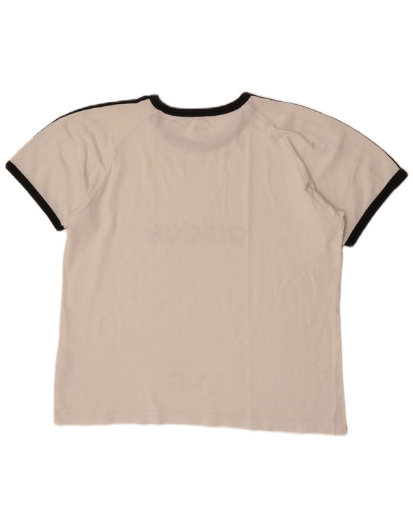 Damska koszulka Adidas Top UK 18 XL Biała bawełna