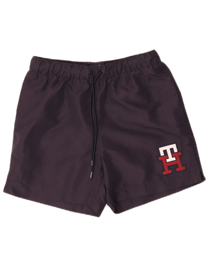 Męskie spodenki kąpielowe Tommy Hilfiger Graphic, małe, granatowe