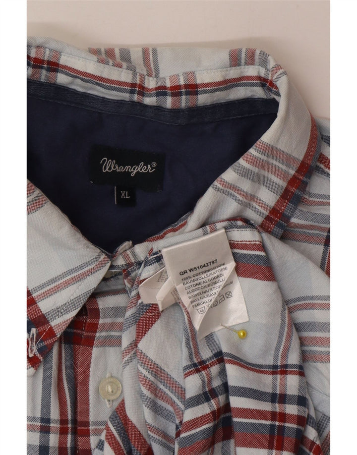 Koszula męska Wrangler XL z bawełny w niebieską kratkę