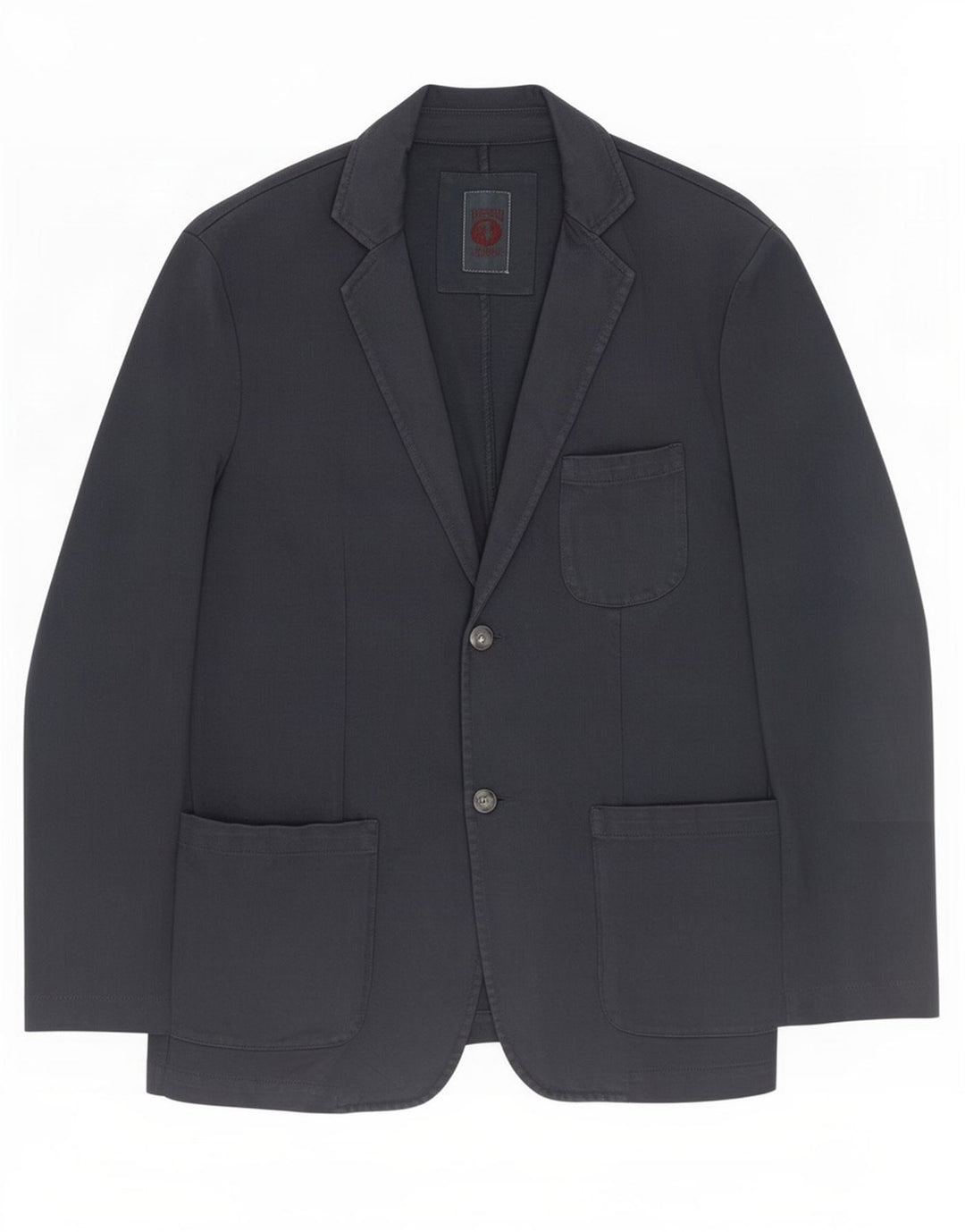 Męska marynarka zapinana na 2 guziki Trussardi EU 52 XL, granatowa, bawełniana
