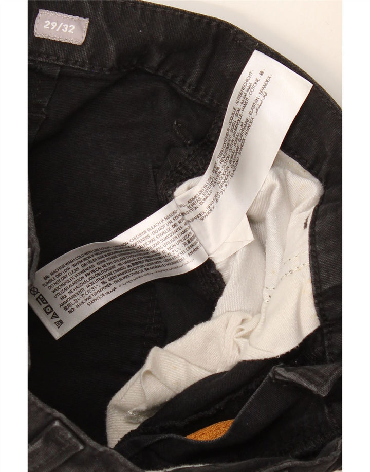 Męskie spodnie cargo o swobodnym kroju ARIAT W29 L32, czarne, bawełniane