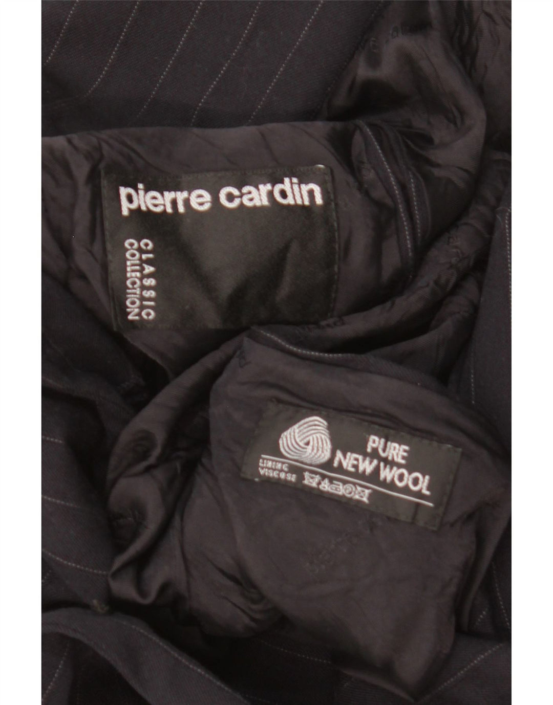 Męska marynarka dwurzędowa Pierre Cardin UK 40, duża czarna