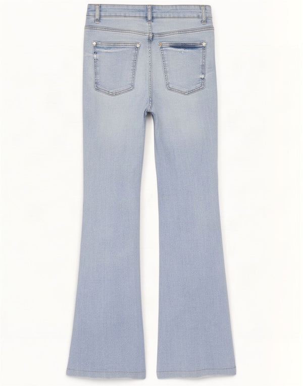 Damskie jeansy rozkloszowane Zara EU 38 Small W28 L32 Niebieskie bawełniane