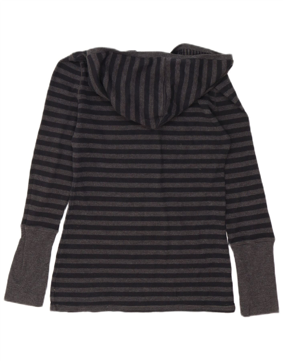 Damska koszulka z kapturem i długim rękawem Calvin Klein, UK 12, średnia, szara bawełna w paski