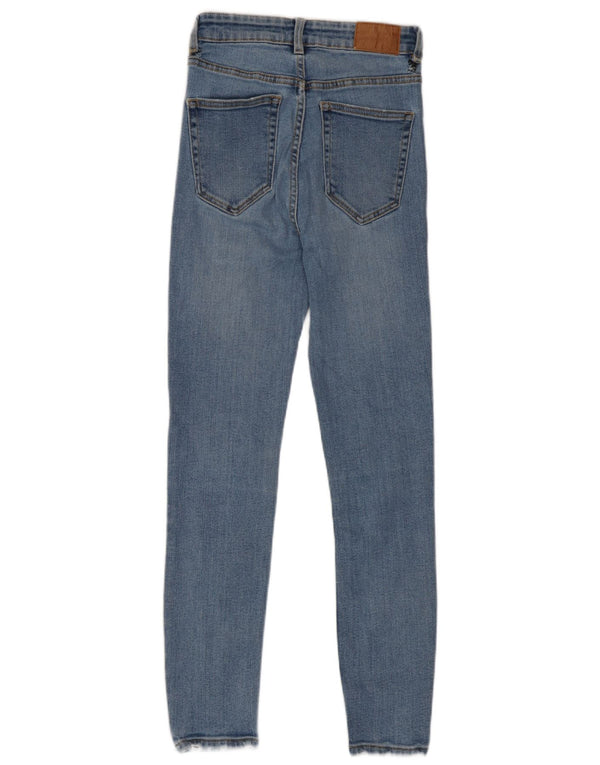 Zara Womens Distressed Skinny Jeans EU 36 XS W26 L26 Blue