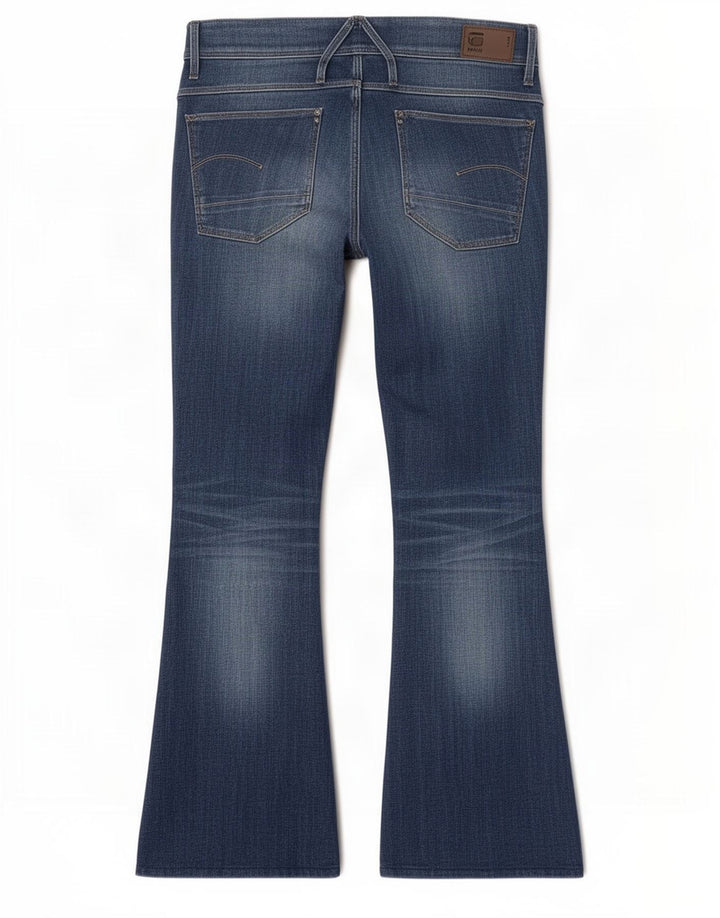 Damskie jeansy rozkloszowane G-Star Lynn W32 L30 Niebieska bawełna