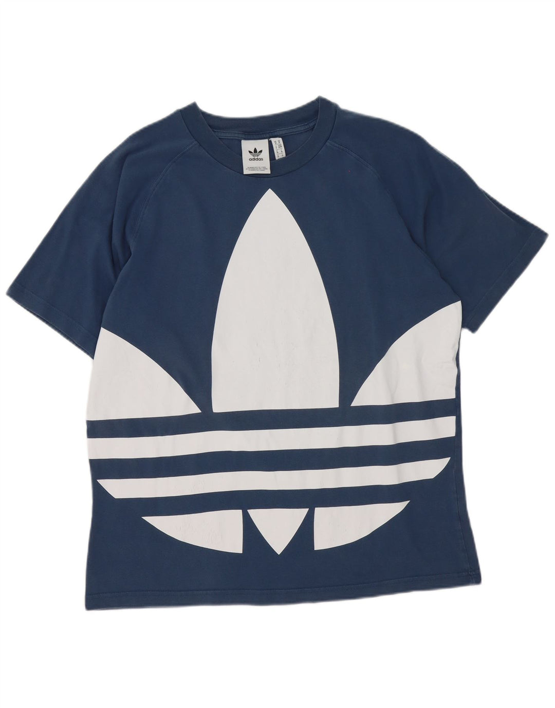 Męska koszulka graficzna Adidas Top Medium Blue Cotton