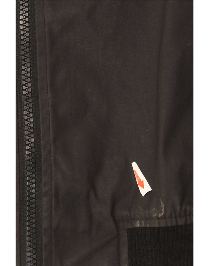 Męska kurtka bomber Superdry UK 38, średnia czarna, bawełniana