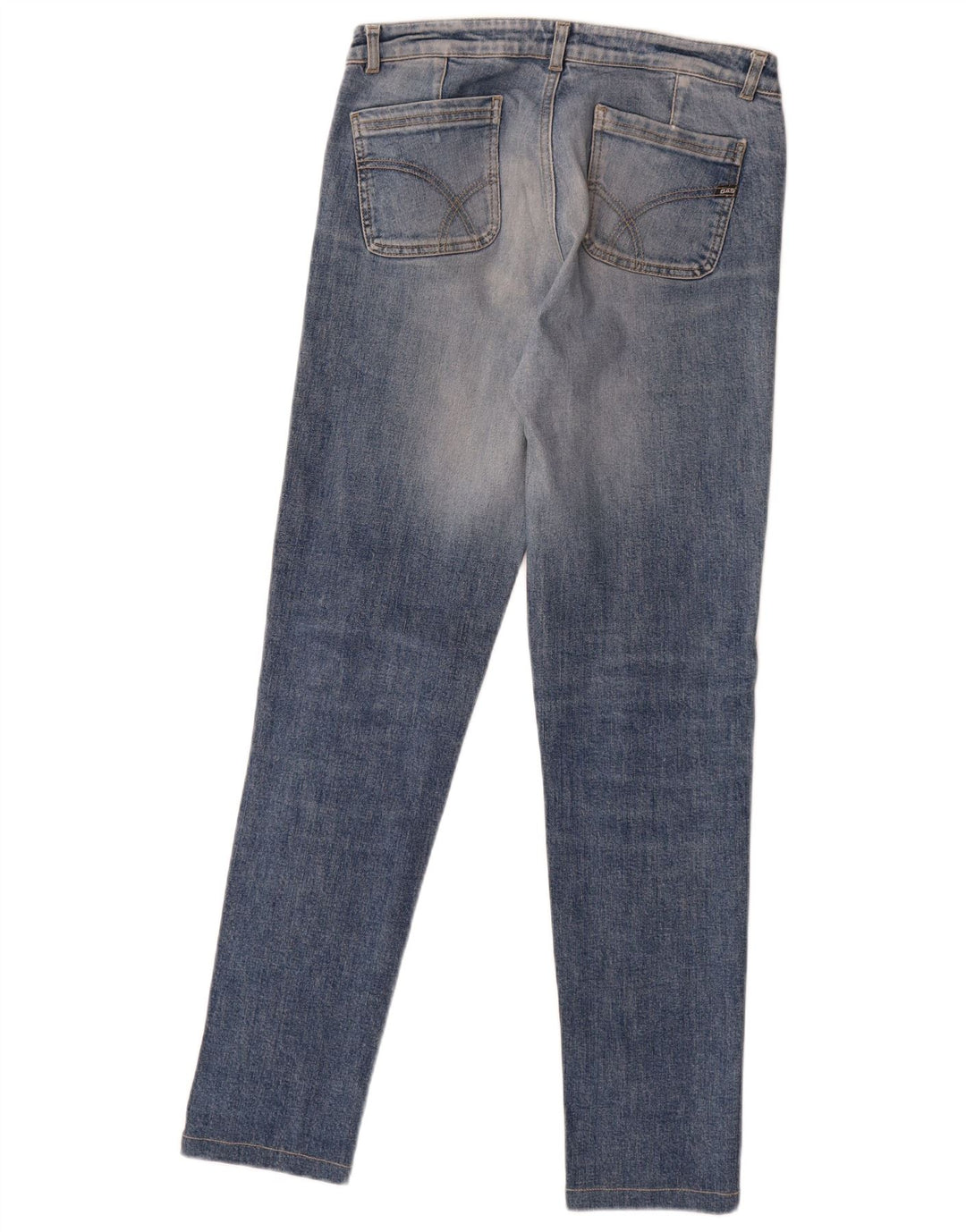 Damskie jeansy Gas Slim W30 L30 Niebieskie bawełniane