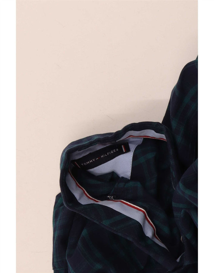 Męska koszula o dopasowanym kroju Tommy Hilfiger XL w granatową kratkę