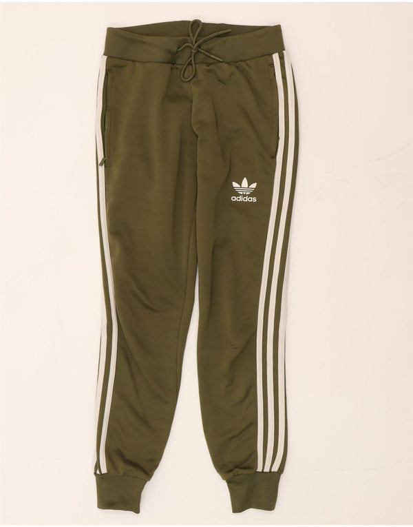 Damskie spodnie dresowe Adidas Joggers UK 6 XS Zielony poliester