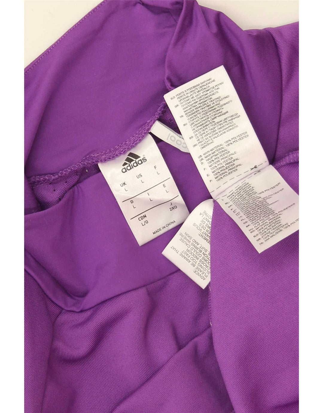 Adidas Męskie Climacool Running Top z długim rękawem, duży fioletowy poliester