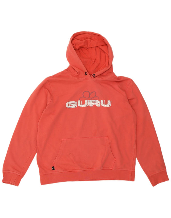 Damski sweter z kapturem Guru Graphic UK 16, duży, różowy