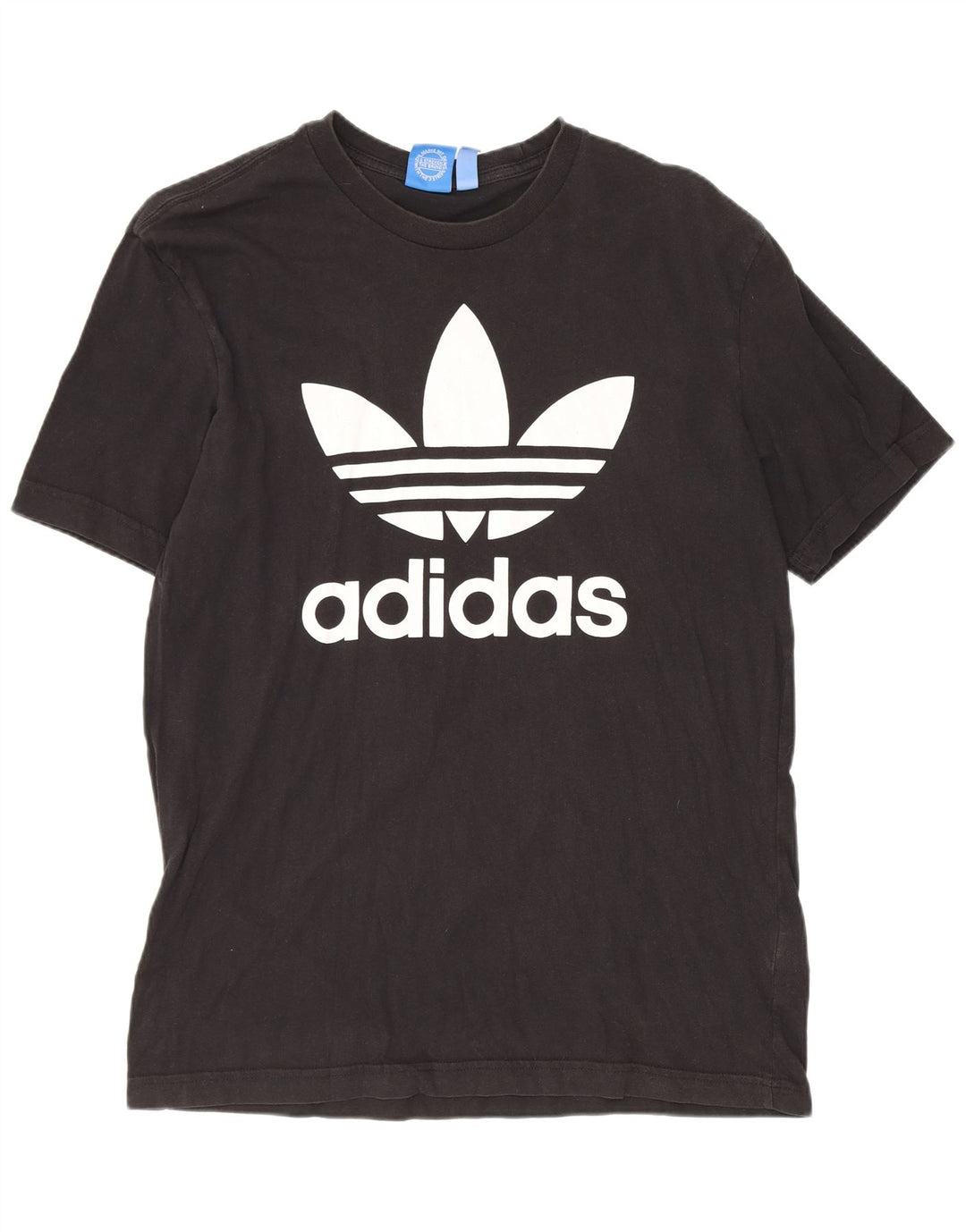 Męska koszulka z grafiką Adidas, średnia, czarna bawełna