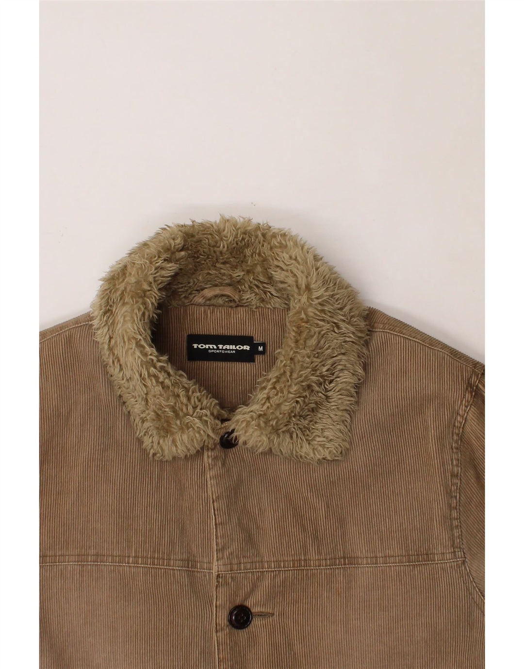 TOM TAILOR Mens Corduroy Jacket UK 38 Medium Brown Cotton Vintage Tom Tailor and Second-Hand Tom Tailor from Messina Hembry 