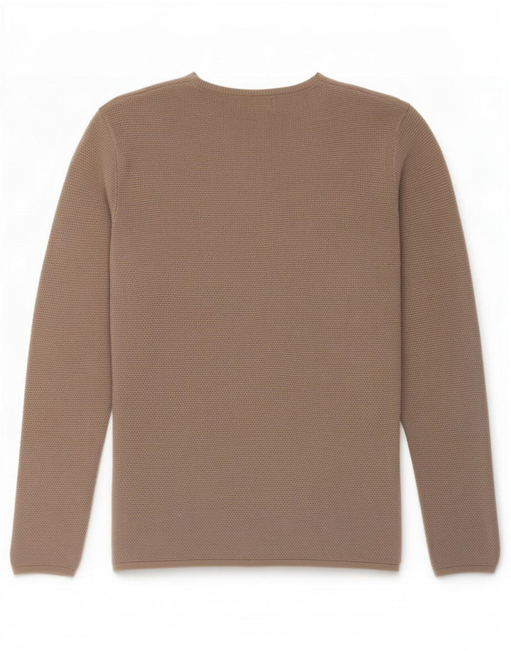 Męski sweter z dekoltem w łódkę Zara, duży, szary