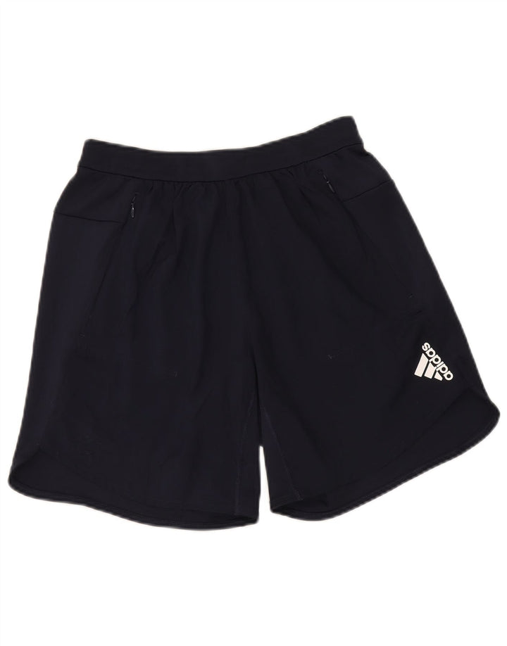 Męskie spodenki sportowe Adidas Aeroready, małe, granatowe, z poliestru