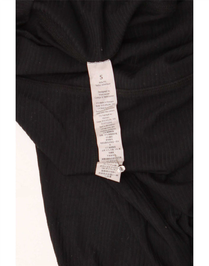 Damskie legginsy Lululemon UK 8, małe, czarne, nylonowe