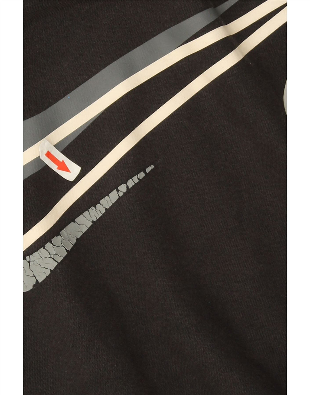 Męski sweter z grafiką Nike, mały, czarny, bawełniany