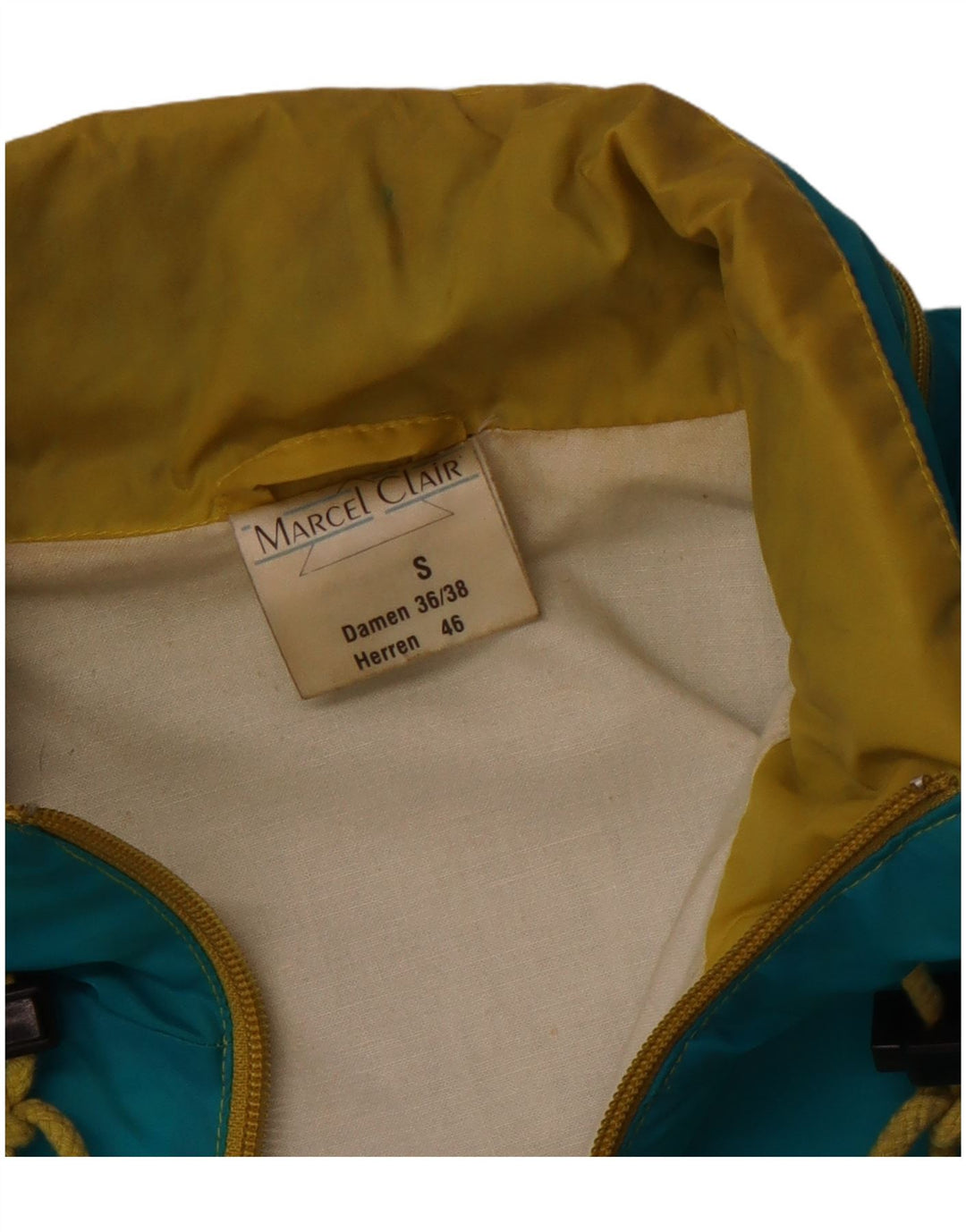 Marcel Clair Męska kurtka wiatrówka unisex EU 46 Small Blue Polyamide