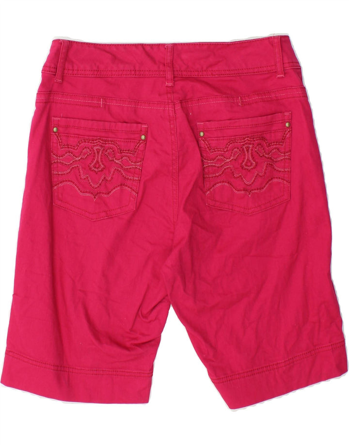 LEE Womens Slender Secret Denim Shorts US 8 Medium W30 Red Cotton Vintage Lee and Second-Hand Lee from Messina Hembry 