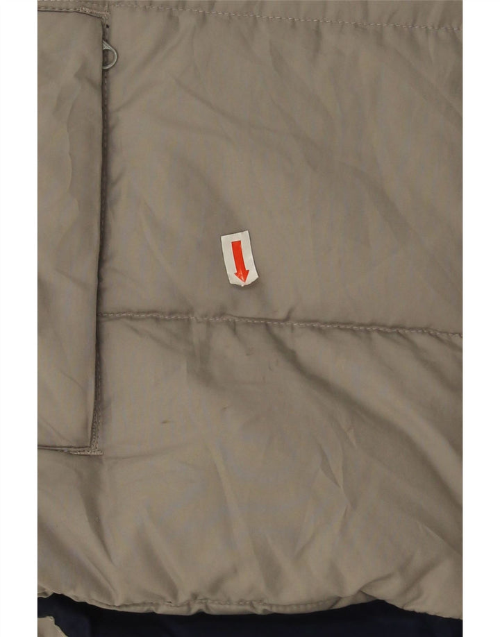 Chłopięca wyściełana kamizelka Nike 10-11 lat, poliester w kolorze średnioszarym