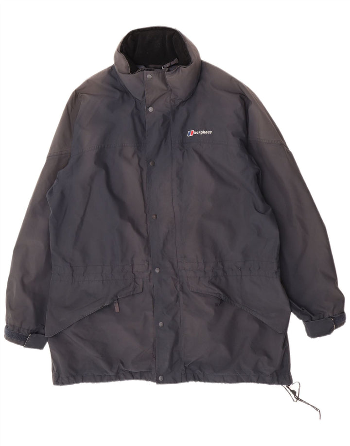 Męska kurtka przeciwdeszczowa z kapturem Berghaus UK 42 XL, granatowa, poliester