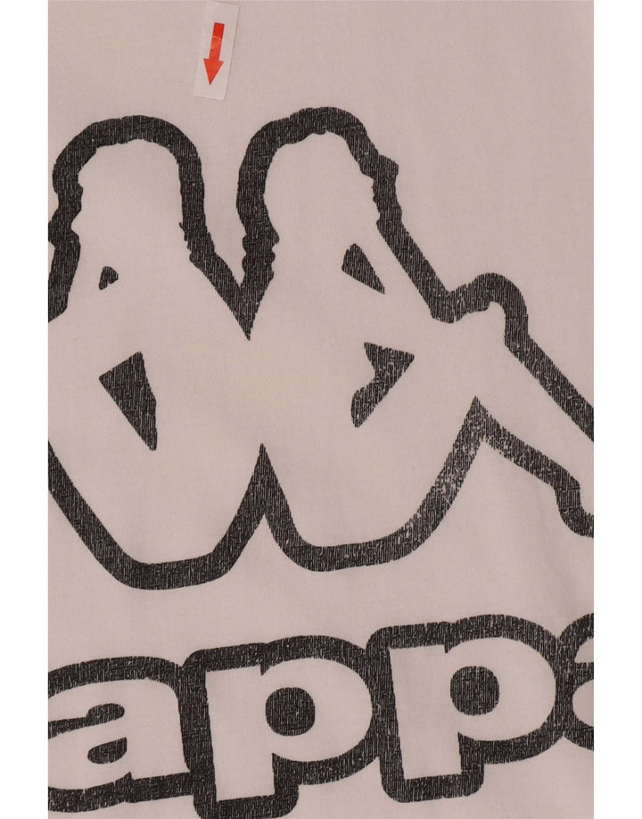 Męska koszulka z grafiką Kappa Top 4XL Biała bawełna