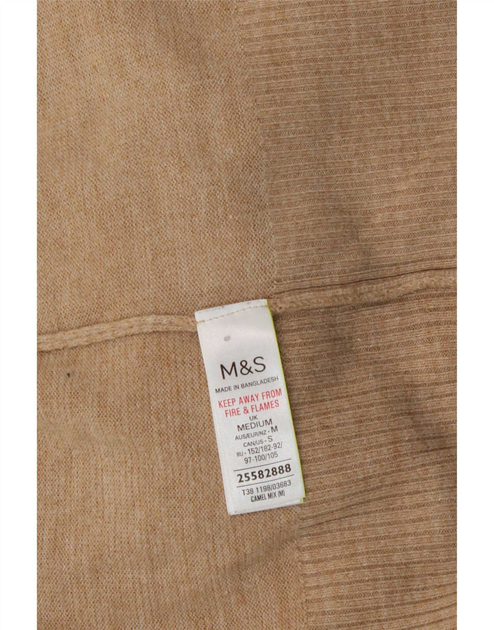 Marks & Spencer Damski sweter z golfem, UK 14, średni beż