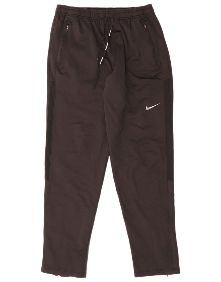 Damskie spodnie dresowe NIKE Dri Fit UK 14, duże, czarne, poliestrowe