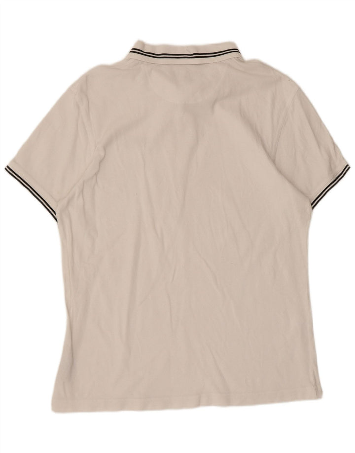 Męska koszulka polo Barbour, duża, biała, bawełniana