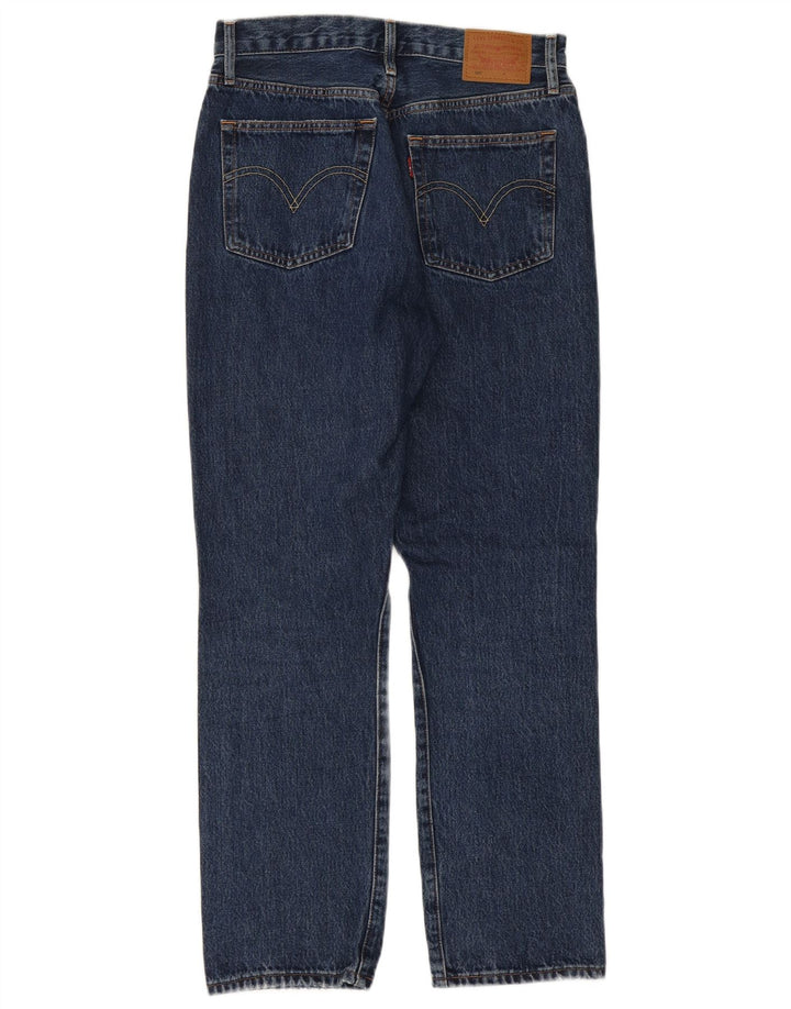 Męskie dżinsy Levi's 501 Straight W28 L28 Niebieskie bawełniane