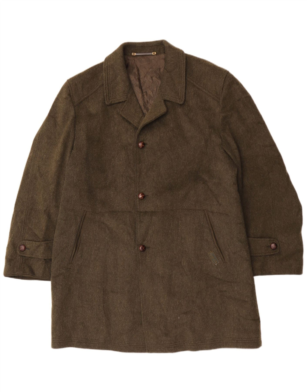 Płaszcz męski Rehbochloden EU 52 XL, wełna khaki