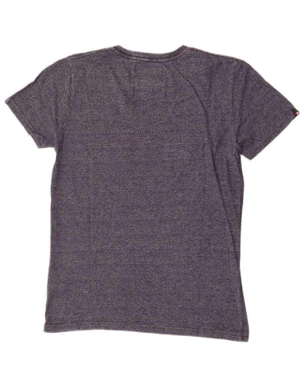 Męski T-shirt z grafiką Superdry, mały, granatowy, bawełniany