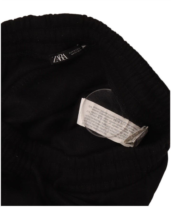 Damskie spodnie dresowe Zara Joggers UK 12 Średni czarny poliester