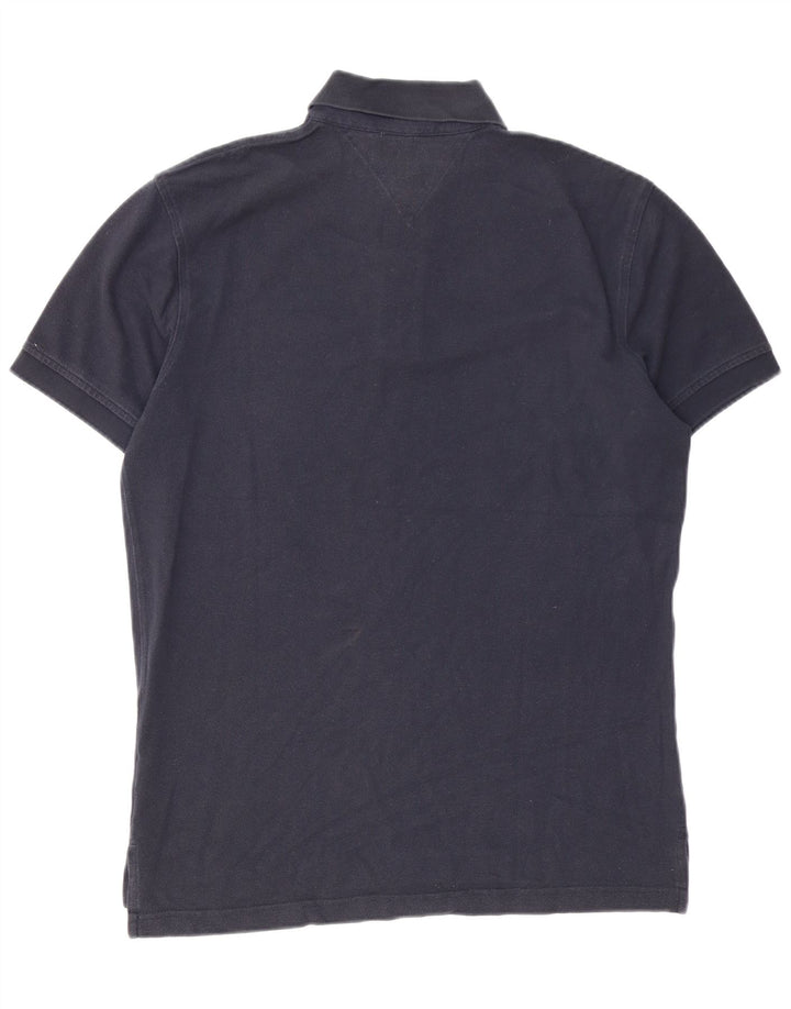 Męska koszulka polo Tommy Hilfiger, średnia, granatowa, bawełniana