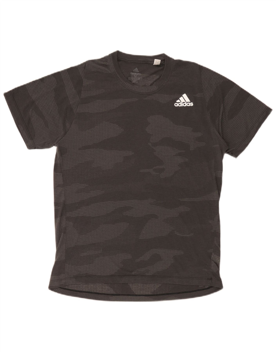 Męska koszulka Adidas Climalite Top, średnioszara, kamuflażowa, poliester