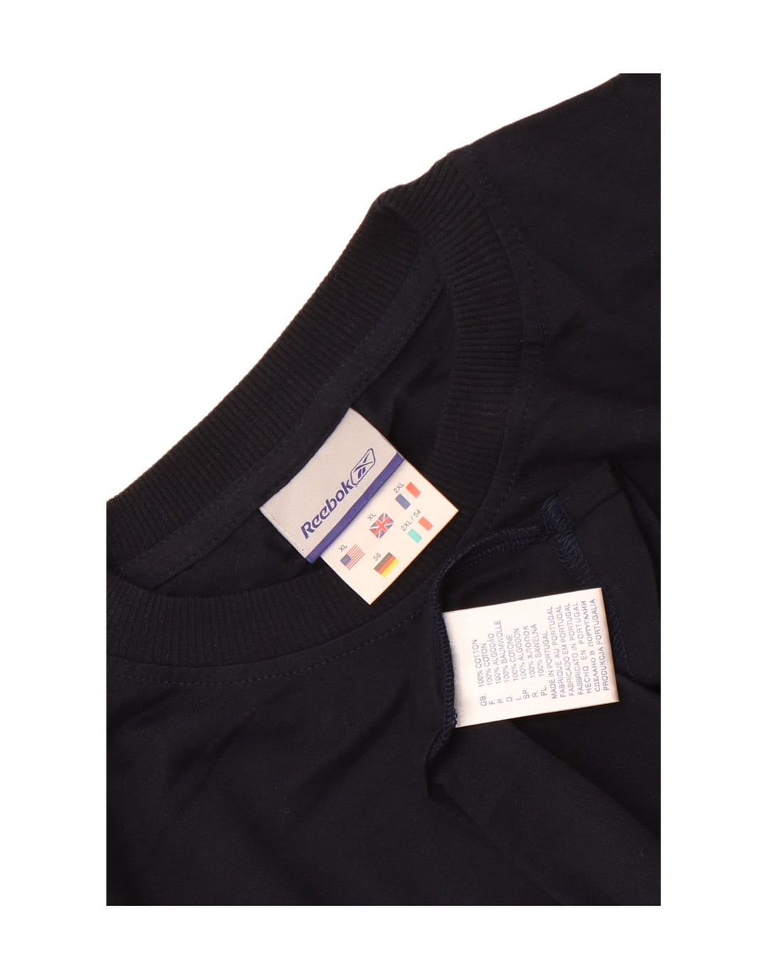 T-shirt męski Reebok Top XL, granatowy, bawełniany